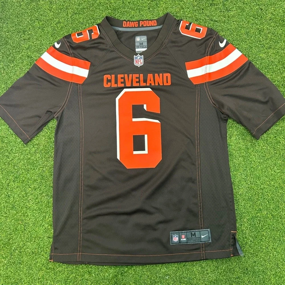 Nike Cleveland Browns Baker Mayfield 6 Jersey Mens Medium Brown NFL Football